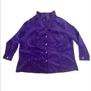 Purple cord jacket